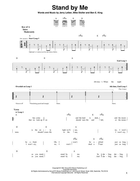 how to play stand by me on guitar|Stand By Me by Ben E. King .